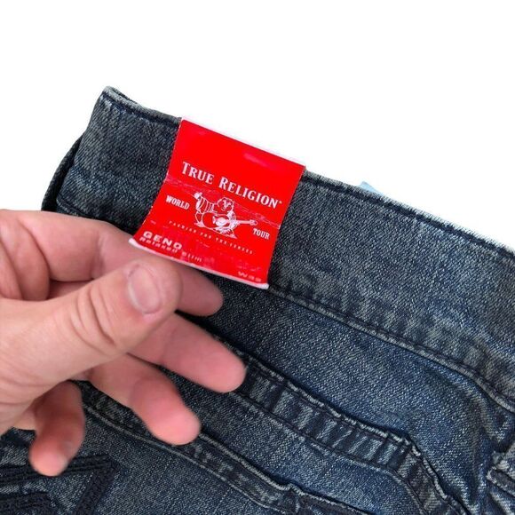 Brand New True Religion Jeans Size 32 GENO Blue - Picture 10 of 11